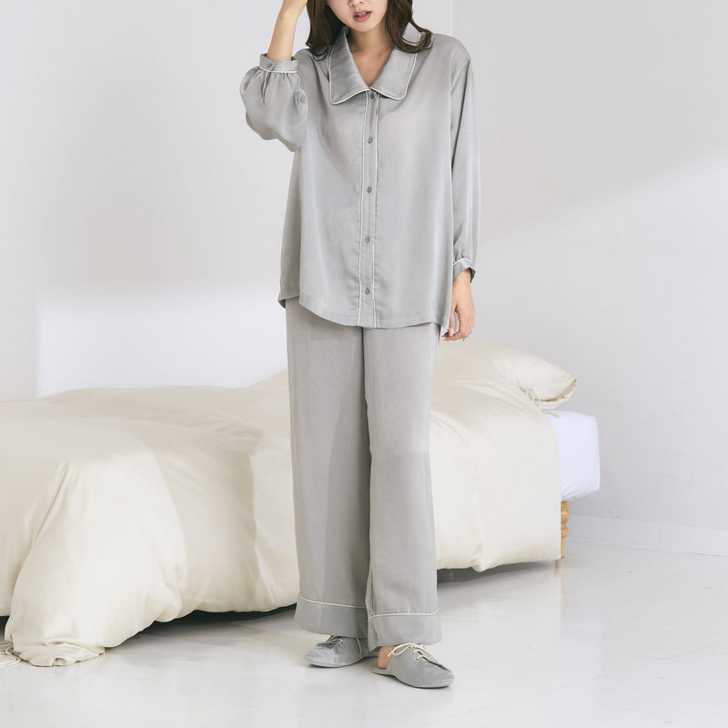 Temperature Control Satin Pajama Mint