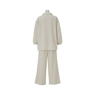 Temperature Control Lace Line Pajama Ivory