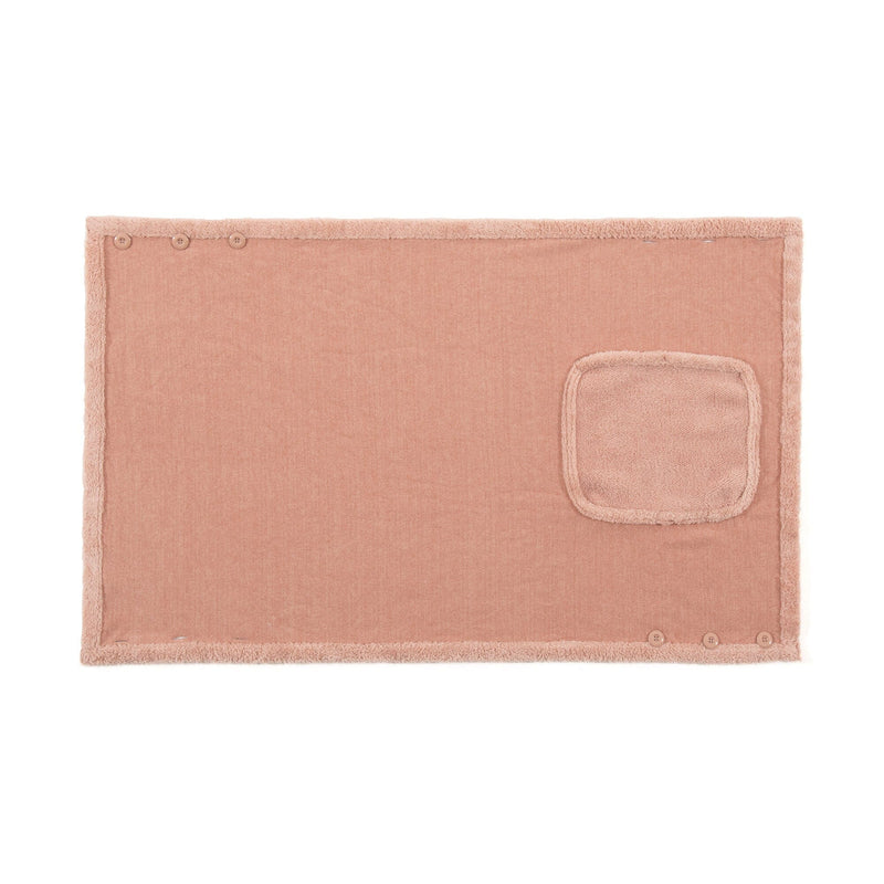 Reversible Warm Fleece 4-Way Poncho Small Pink