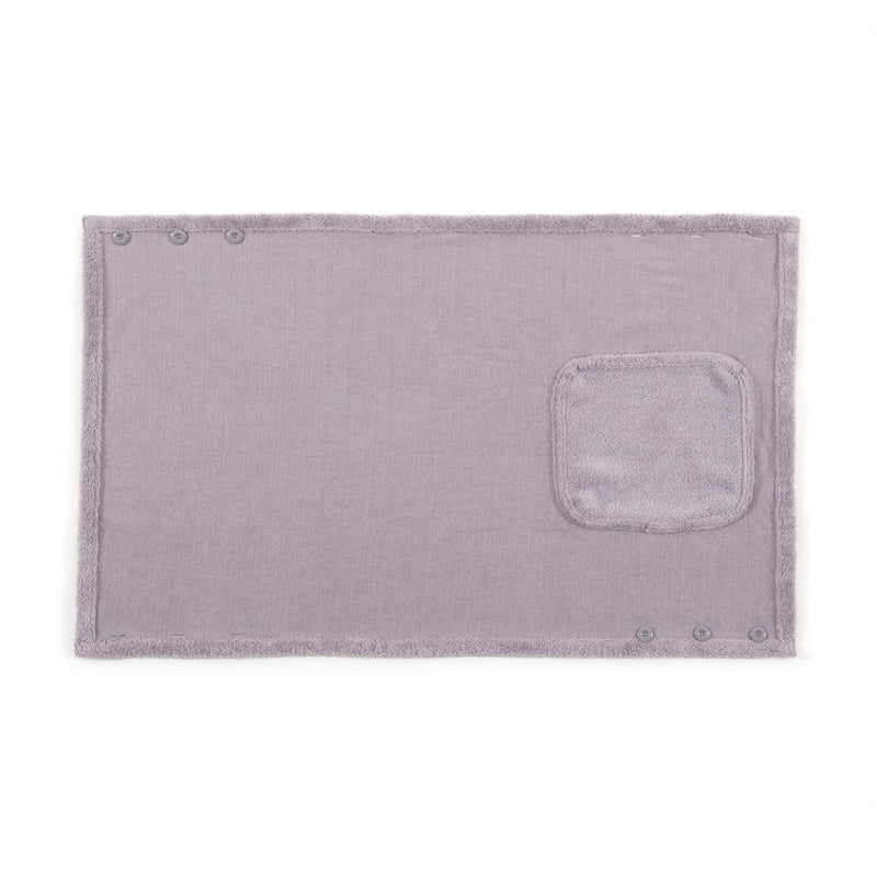 Reversible Warm Fleece 4-Way Poncho Small Gray