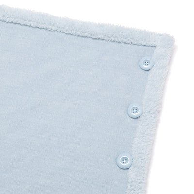 Reversible Warm Fleece 4-Way Poncho Small Light Blue