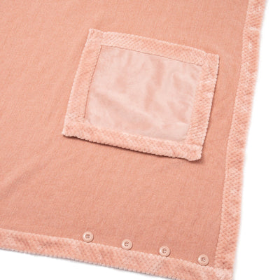 Reversible Warm Fleece 4-Way Poncho Large Pink