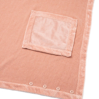 Reversible Warm Fleece 4-Way Poncho Large Pink