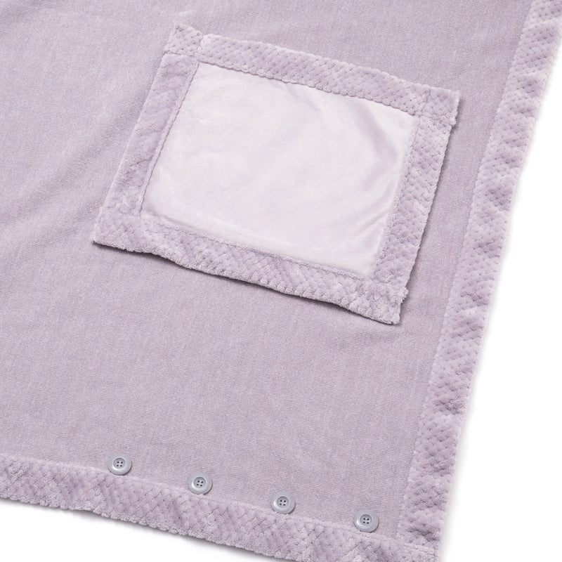 Reversible Warm Fleece 4-Way Poncho Large Gray