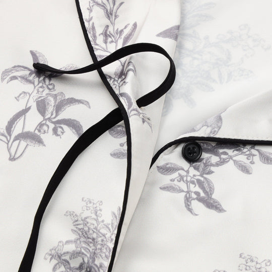 Cool Touch Satin Pajamas Gray