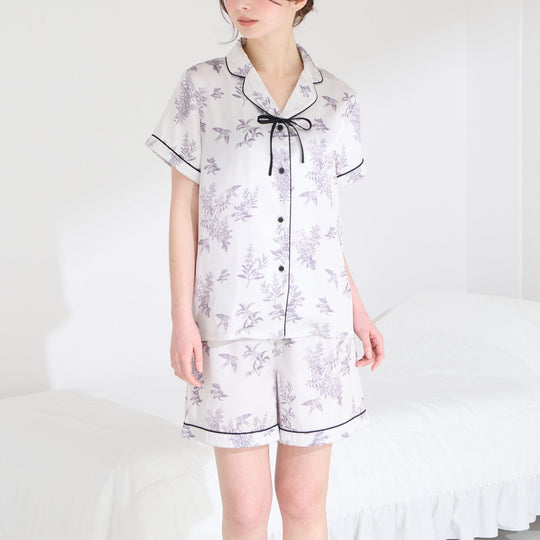 Cool Touch Satin Pajamas Gray