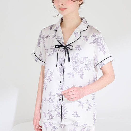 Cool Touch Satin Pajamas Gray