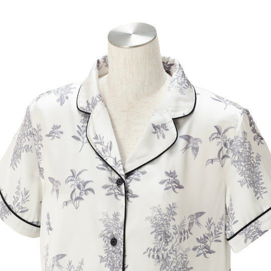Cool Touch Satin Pajamas Gray