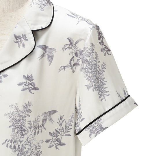 Cool Touch Satin Pajamas Gray