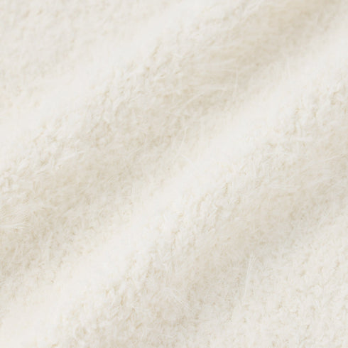 Feather Yarn Cardigan White