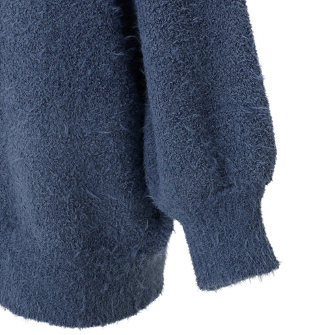 Feather Yarn Cardigan Dark Gray
