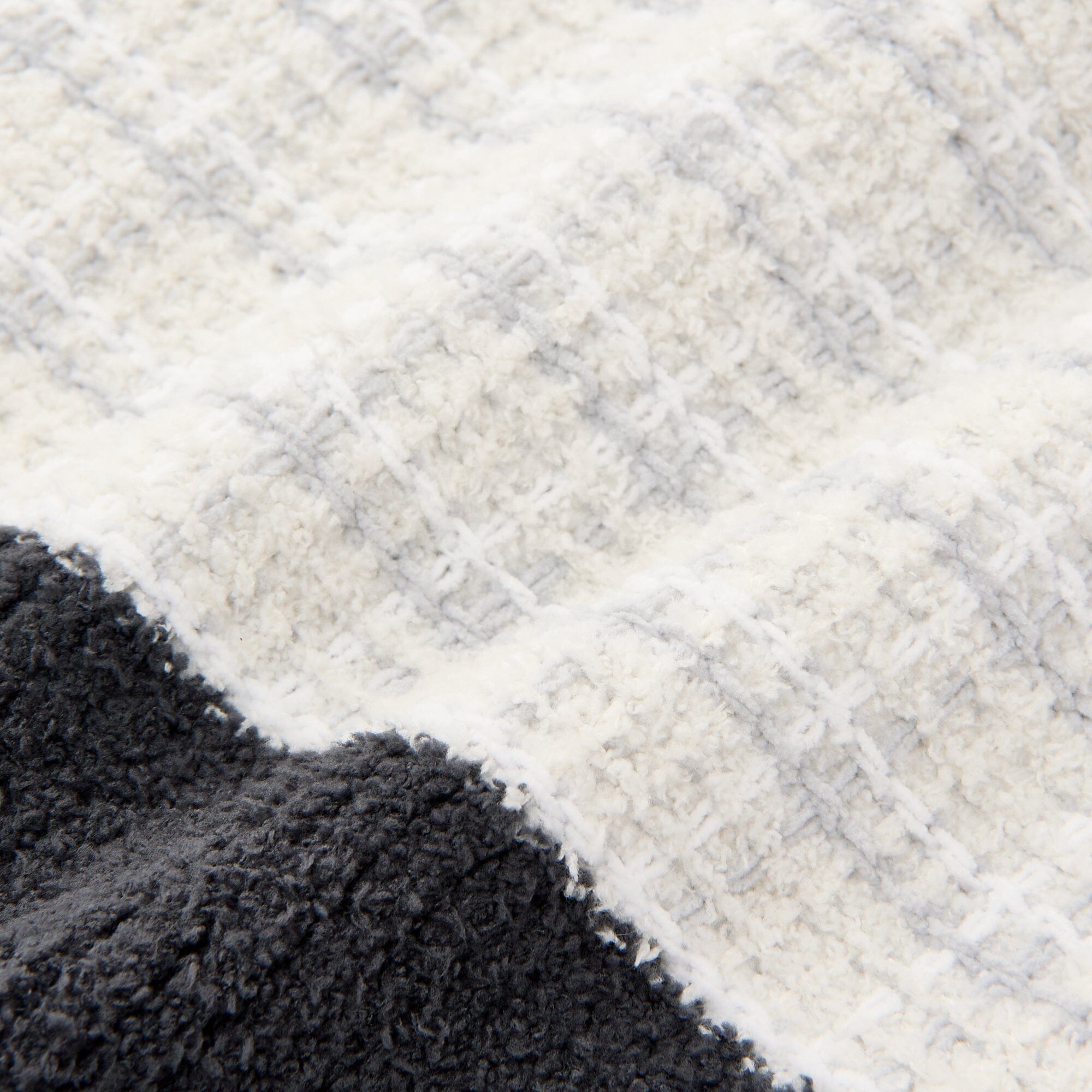 Tweed Pattern Cardigan Ivory