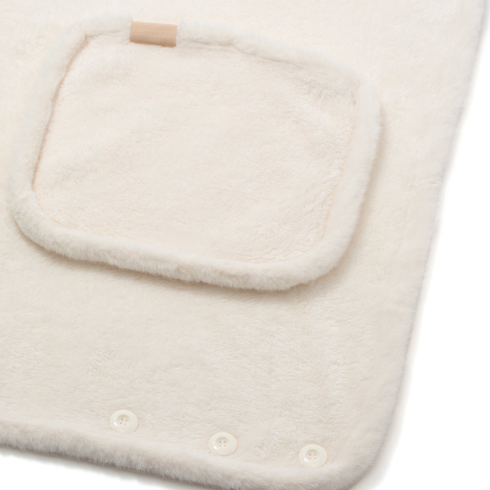 Warm Fleece 4Way Poncho Size S Ivory