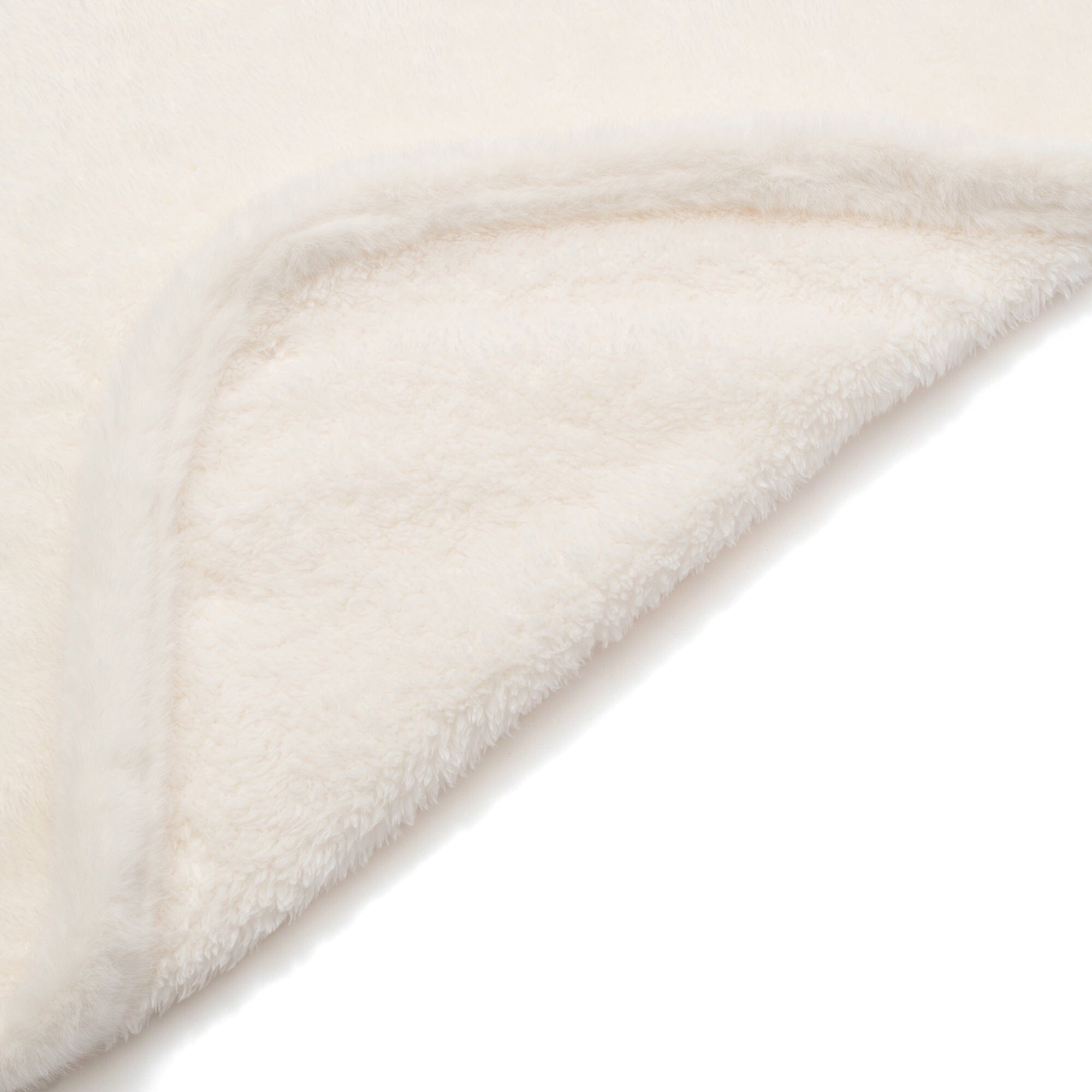 Warm Fleece 4Way Poncho Size S Ivory