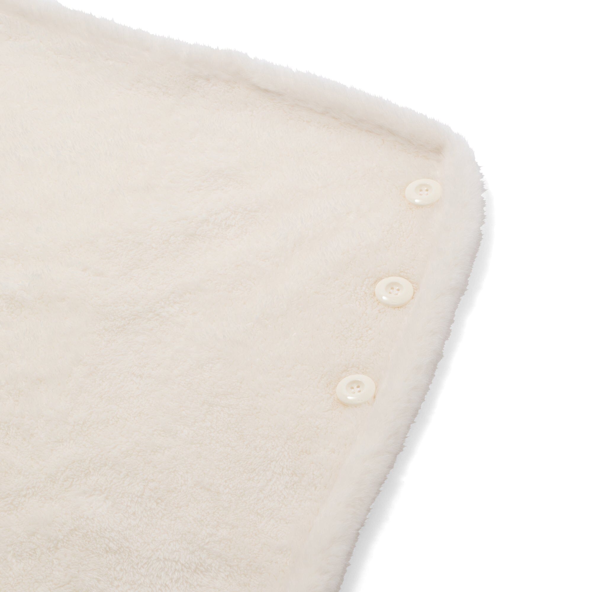 Warm Fleece 4Way Poncho Size S Ivory