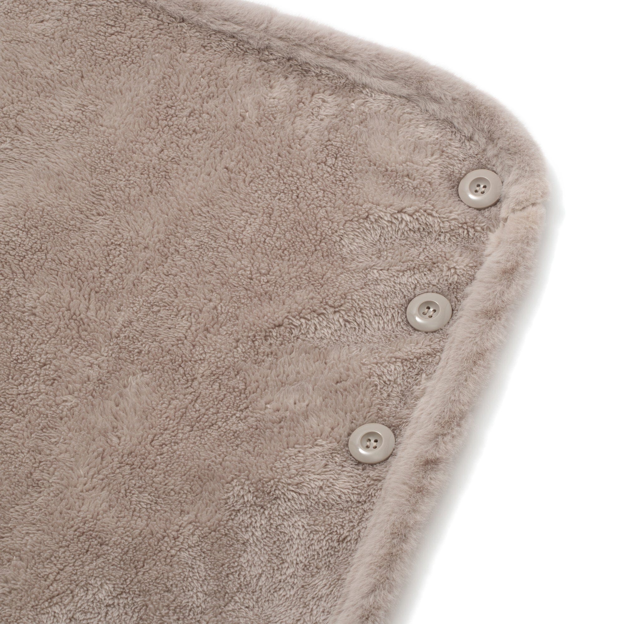 Warm Fleece 4Way Poncho Size S Greige
