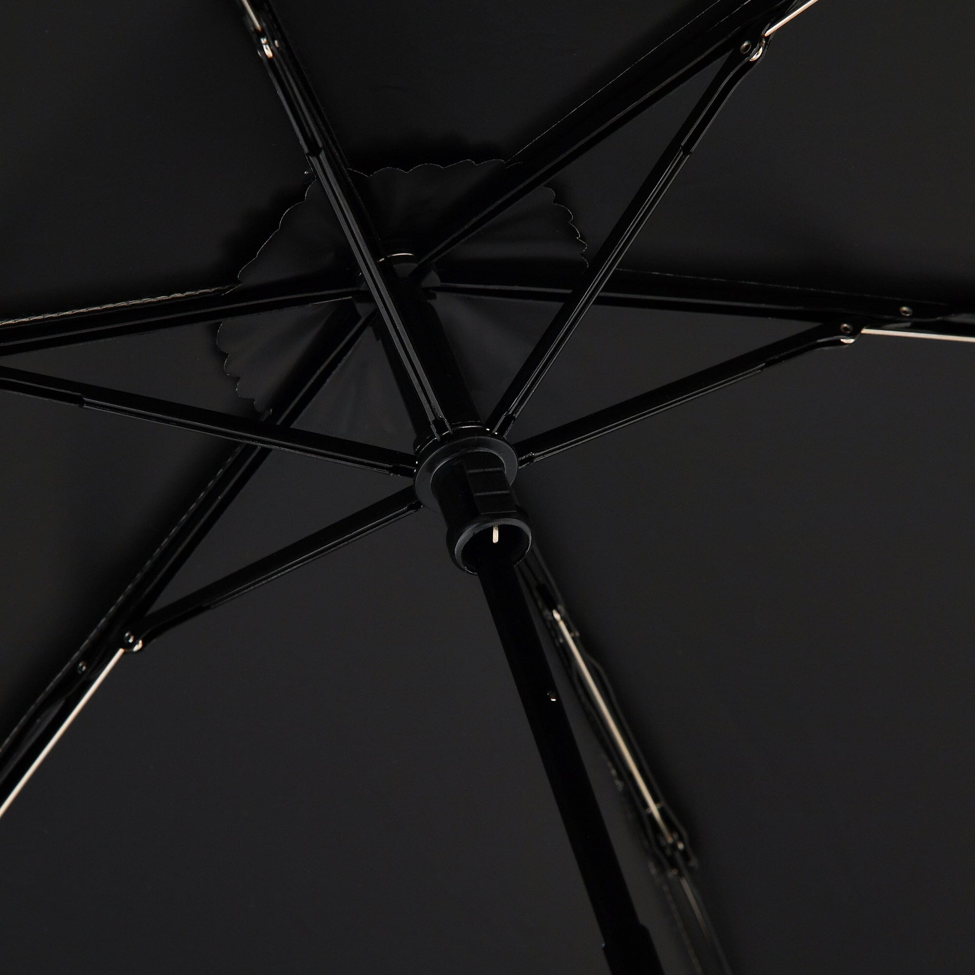 Wave Parasol Folding Umbrella 50cm White (For Both Sunny And Rainy Days)