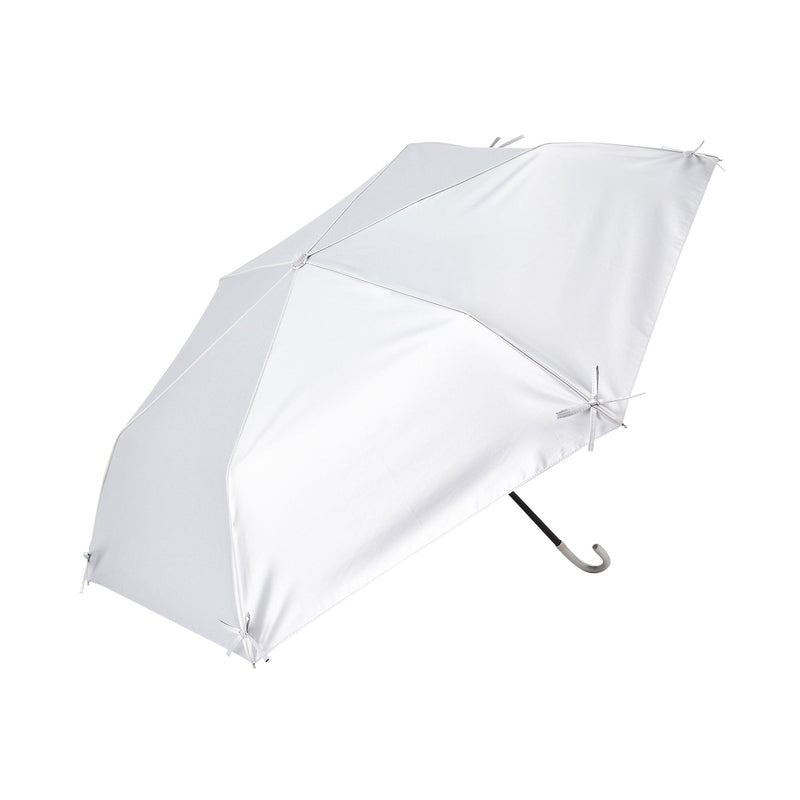 Ribbon Folding Umbrella 50CM  (For Both Sunny And Rainy Days) Silver