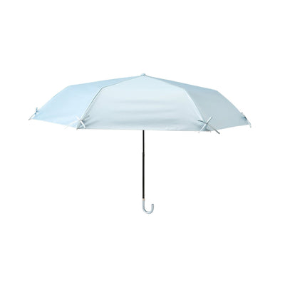 Ribbon Folding Umbrella 50CM  (For Both Sunny And Rainy Days) Light Blue