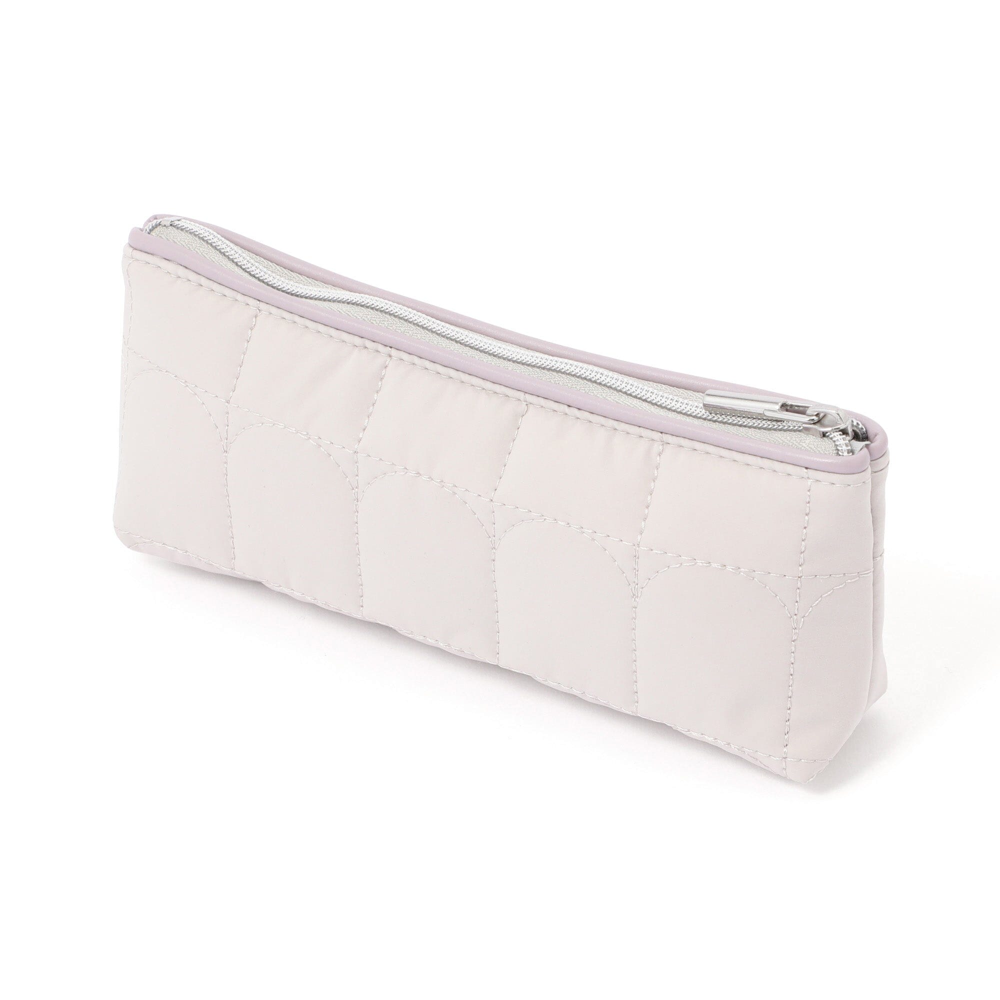 Arch Quilt Pen & Eyeglass Case Light Grey