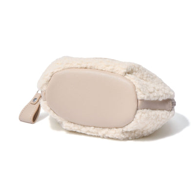 Boa  Round Pouch  Ivory