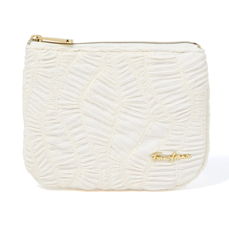 Emboss Tissue Pouch   Ivory