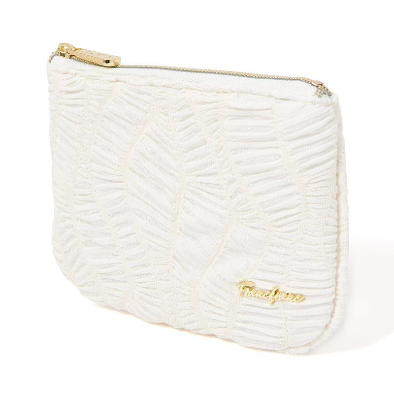 Emboss Tissue Pouch   Ivory