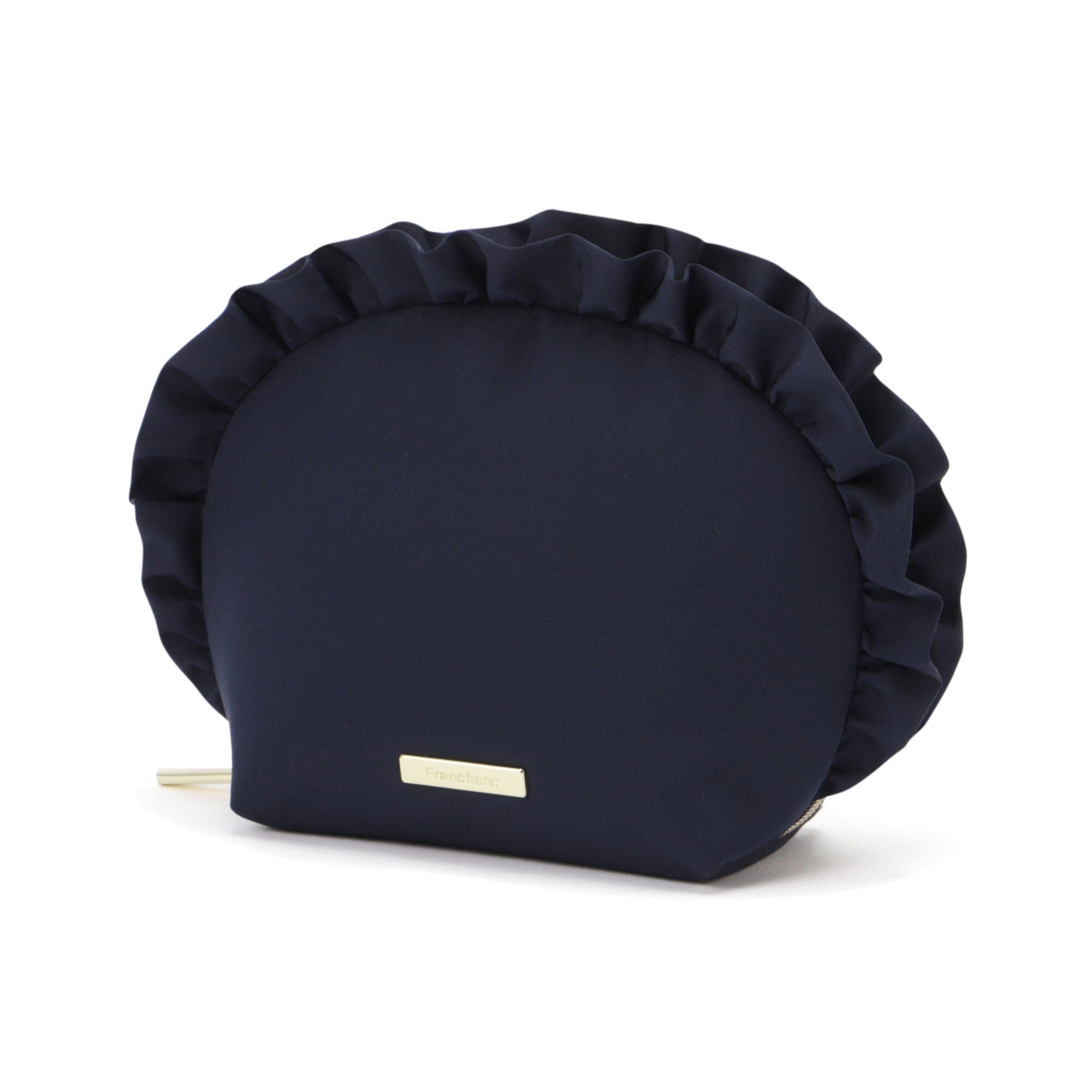 Frill Round Pouch  Navy