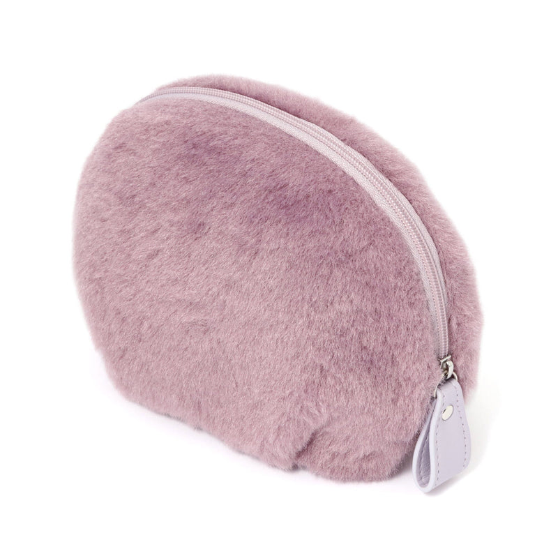 Fur Round Pouch Purple