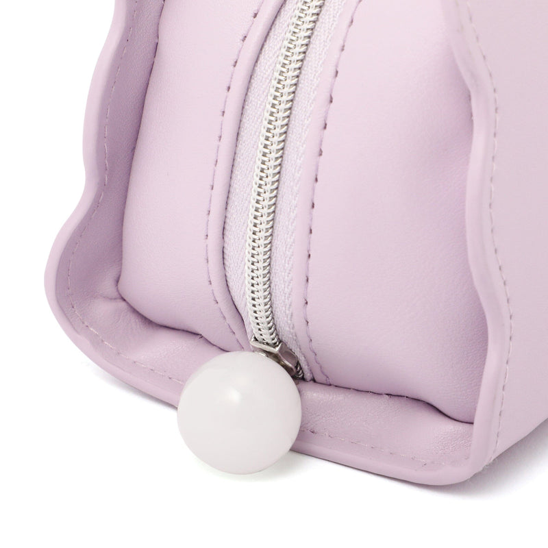 Wave Shape Pouch S Light Purple