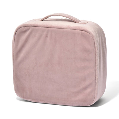 Velour Ribbon Makeup Bag Pink