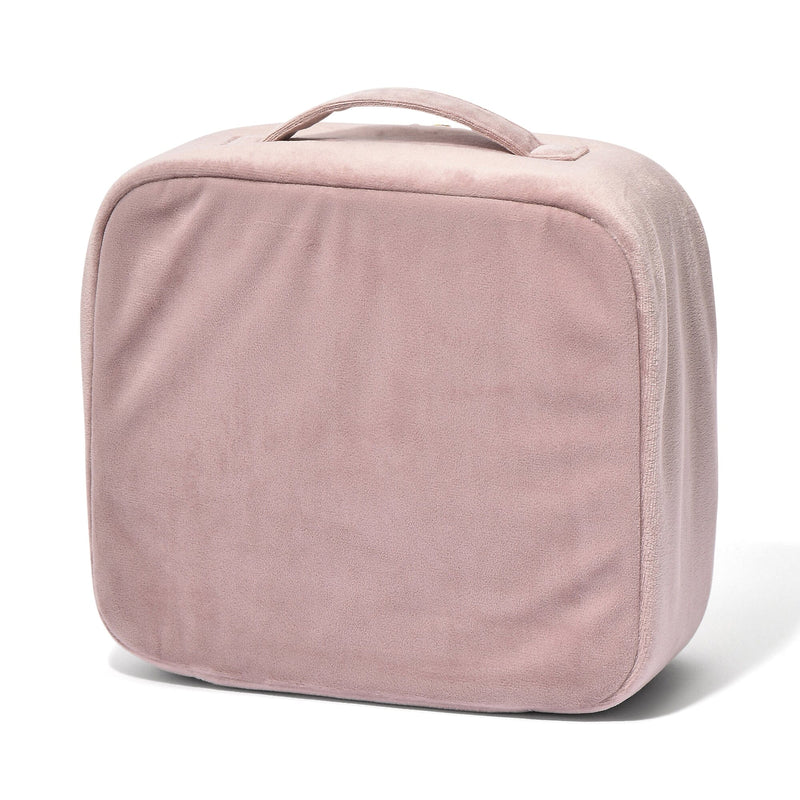 Velour Ribbon Makeup Bag Pink