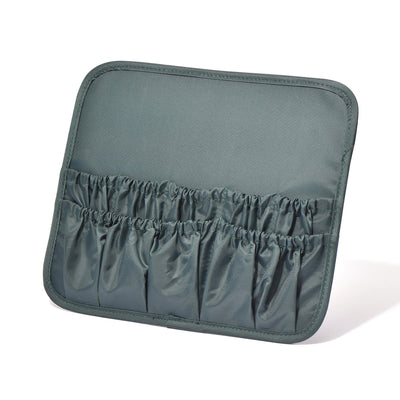 Velour Ribbon Makeup Bag Green