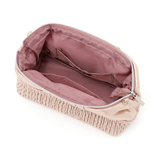 Shiny Foil Wire Pouch Pink