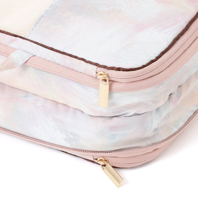 Modern Palette Compression Organizer Small Brown x Pink