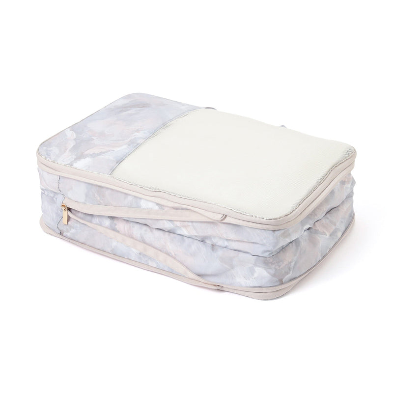 Modern Palette Compression Organizer Large Beige x Gray