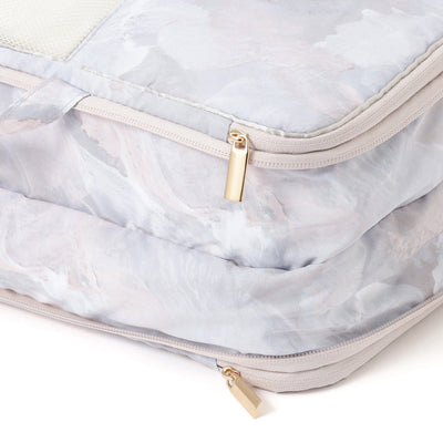 Modern Palette Compression Organizer Large Beige x Gray