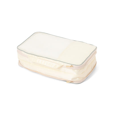 Bicolor  Compression Organizer Size Small Ivory