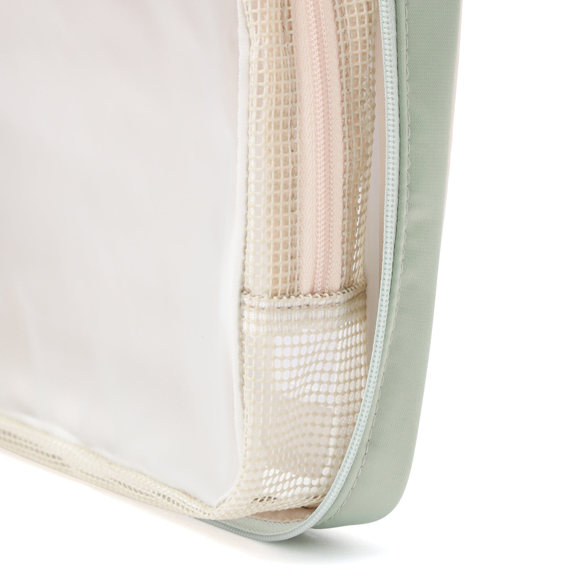 Bicolor Hanging Pouch Large Mint x Ivory