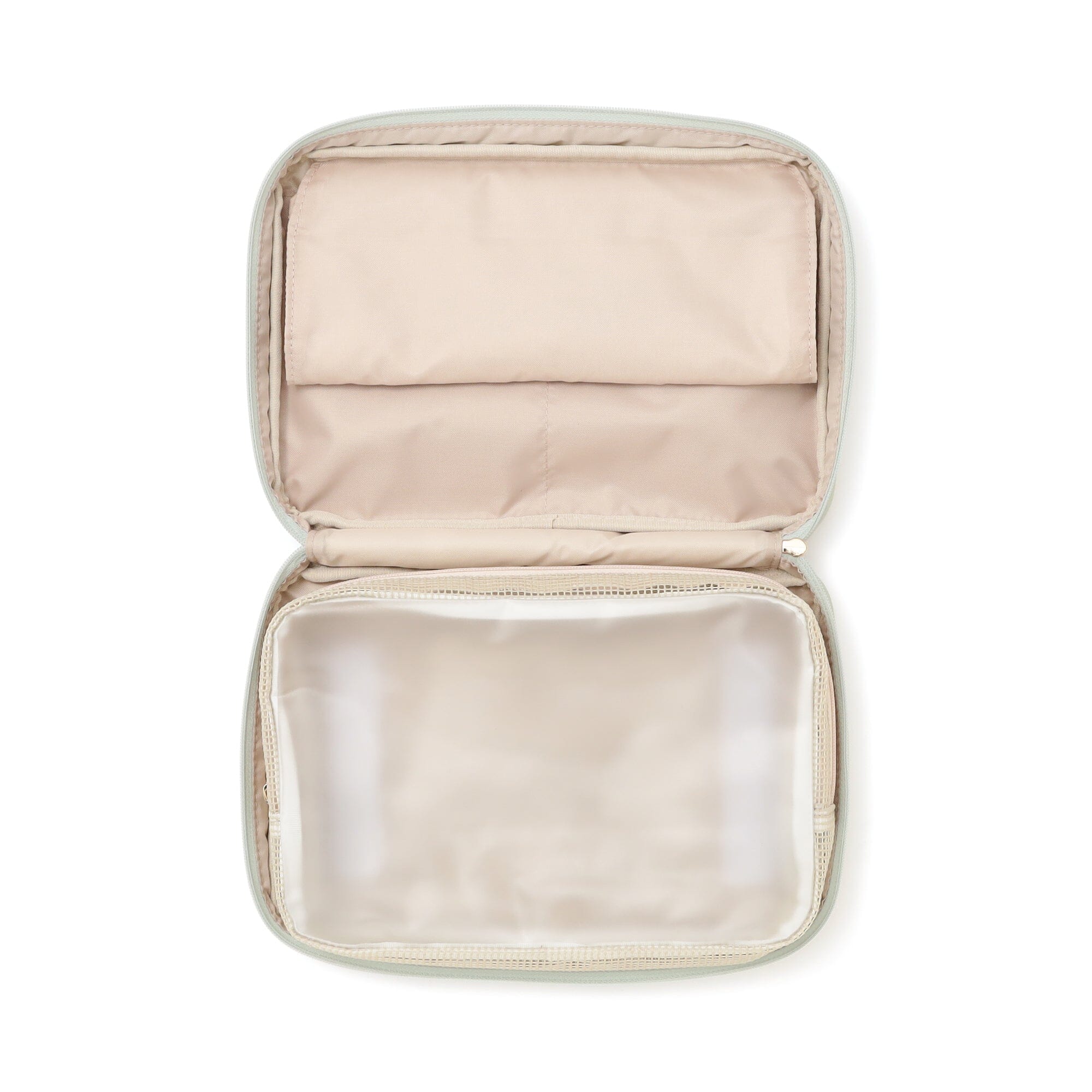 Bicolor Hanging Pouch Large Mint x Ivory