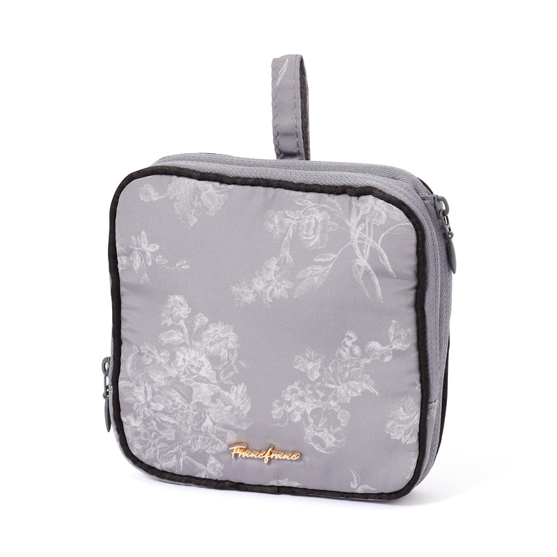 Classic Flower Sanit Compression Pouch Dark Gray