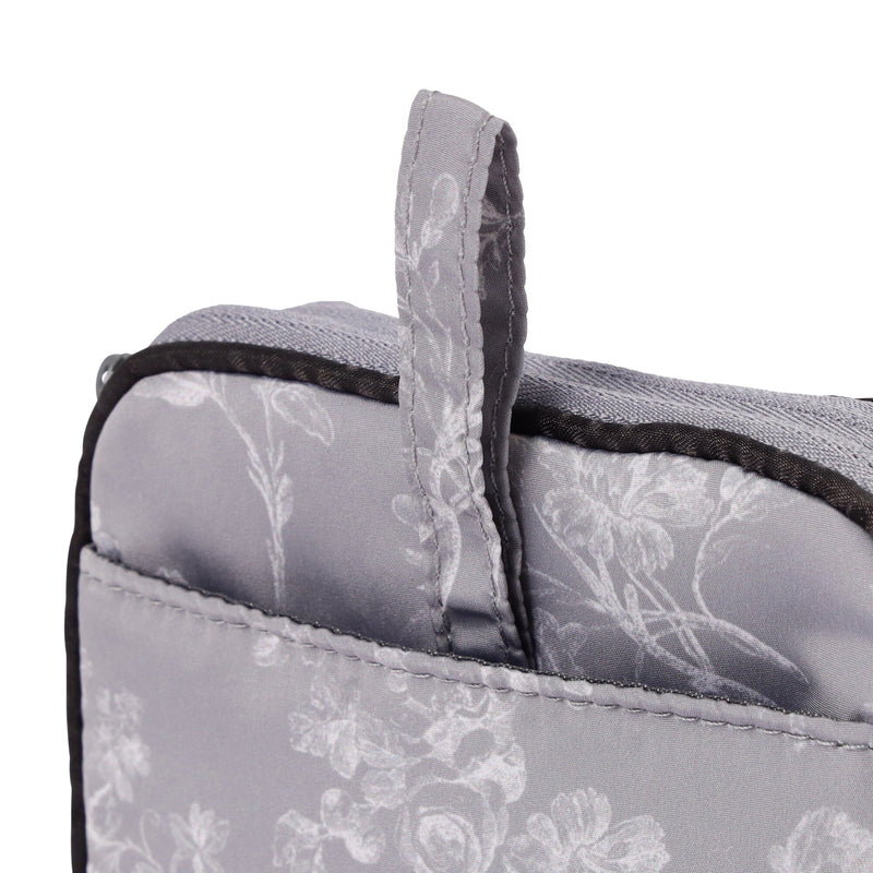 Classic Flower Sanit Compression Pouch Dark Gray