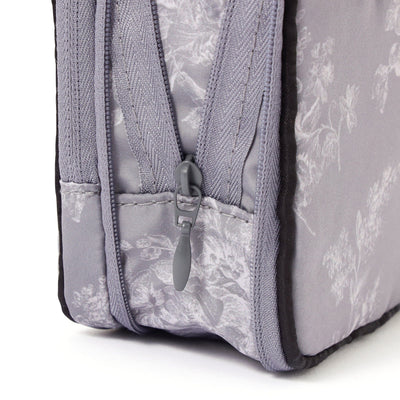 Classic Flower Sanit Compression Pouch Dark Gray