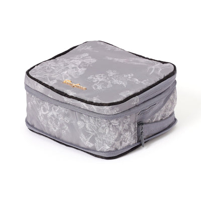 Classic Flower Sanit Compression Pouch Dark Gray