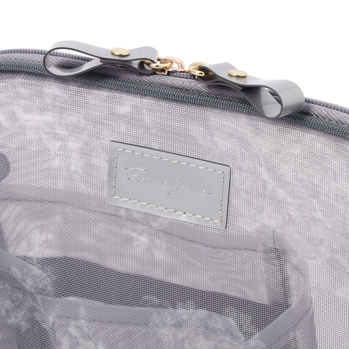 Classic Flower Mesh Tool Stand Pouch Dark Gray