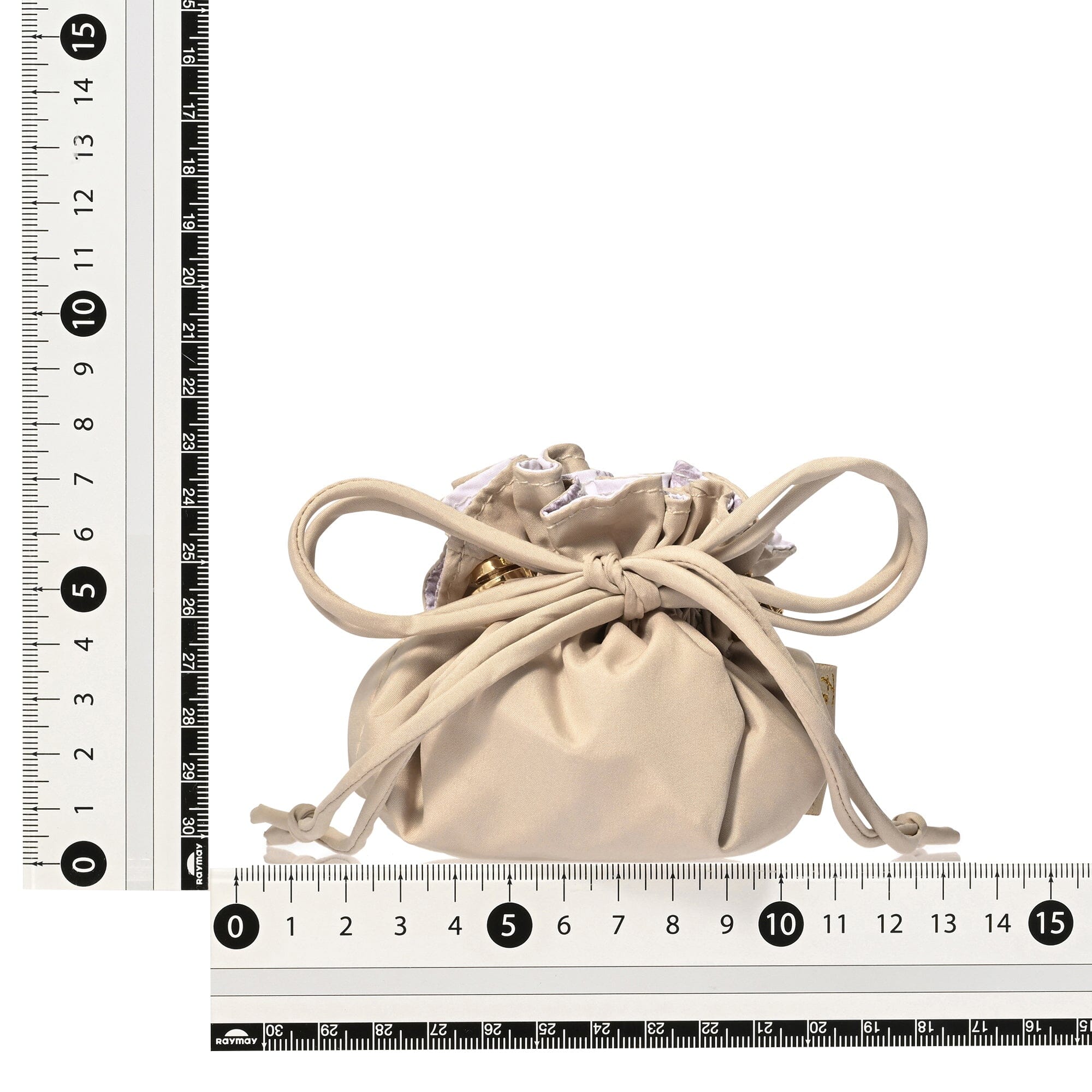Accessory Drawstring Pouch Classic Flower Design  Pink