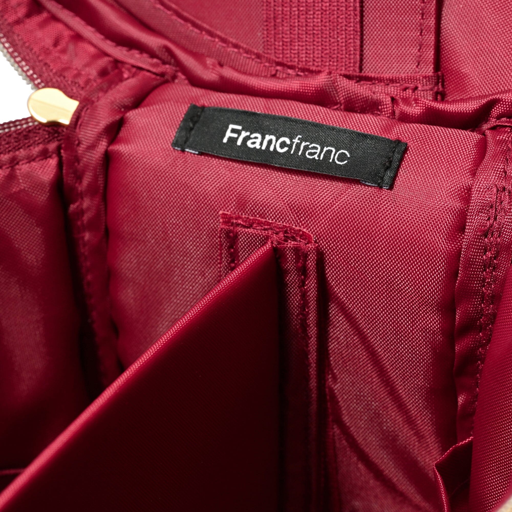 Velour Frill Vanity Pouch S Wine