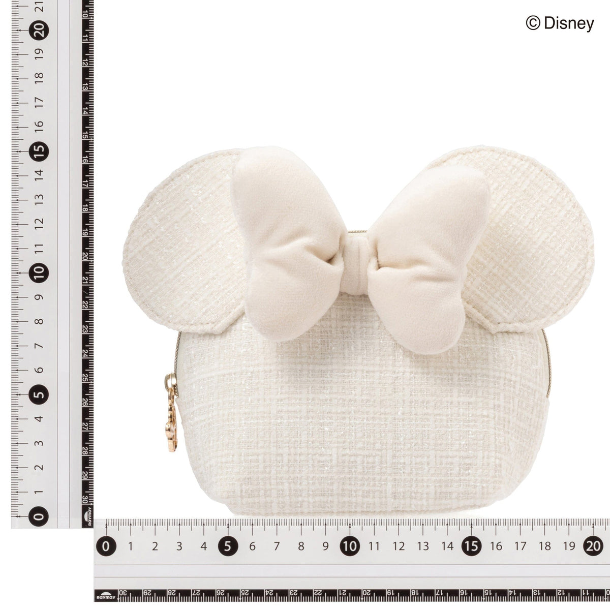 Disney Minnie Face Pouch Ivory