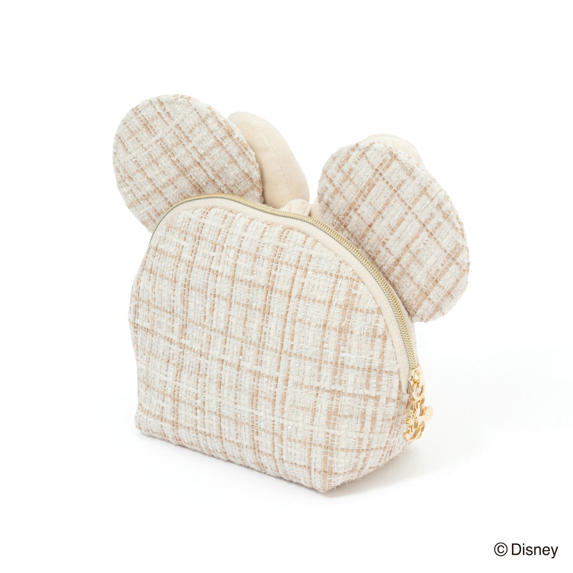 Disney Minnie Face Pouch Beige