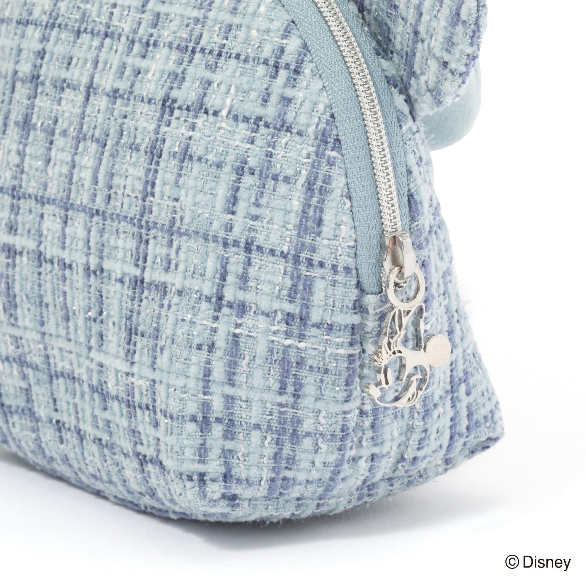 Disney Minnie Face Pouch Light Blue